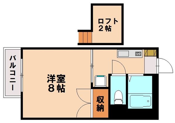 和白駅 徒歩15分 1階の物件間取画像